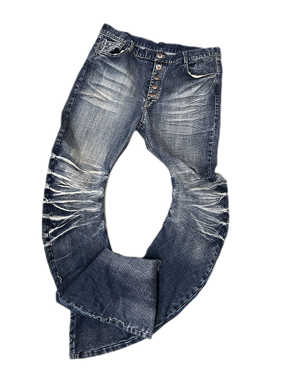 no E mosen] Ripple 3d Blue Jeans - BCAESAR