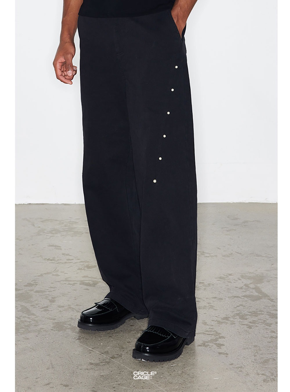 [CRICLE CAGE] Pearl Stitch Straight Pants (2 colors)