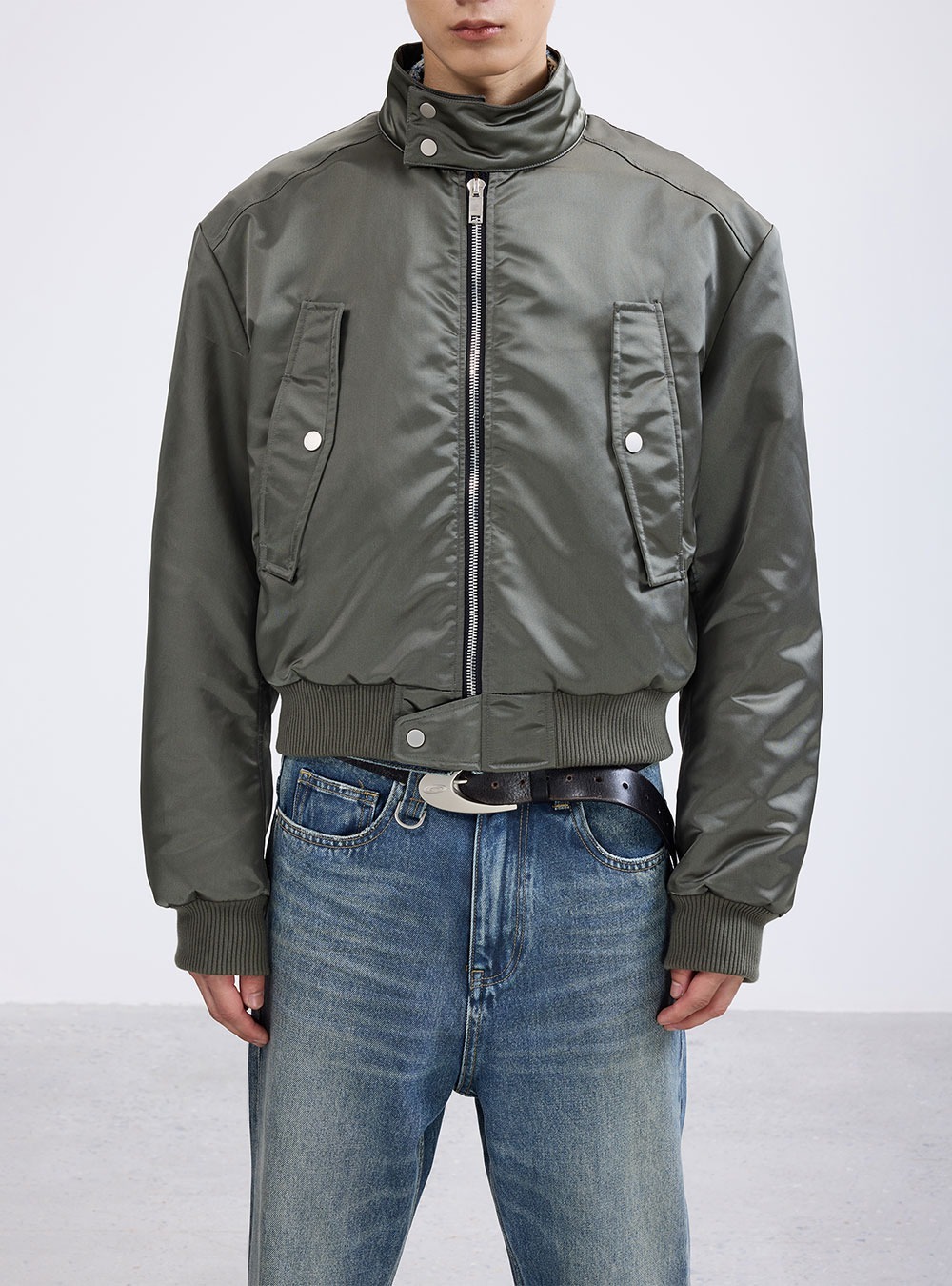 [TERRAINCOGNITA] Motorcycle shield MA1 short jacket