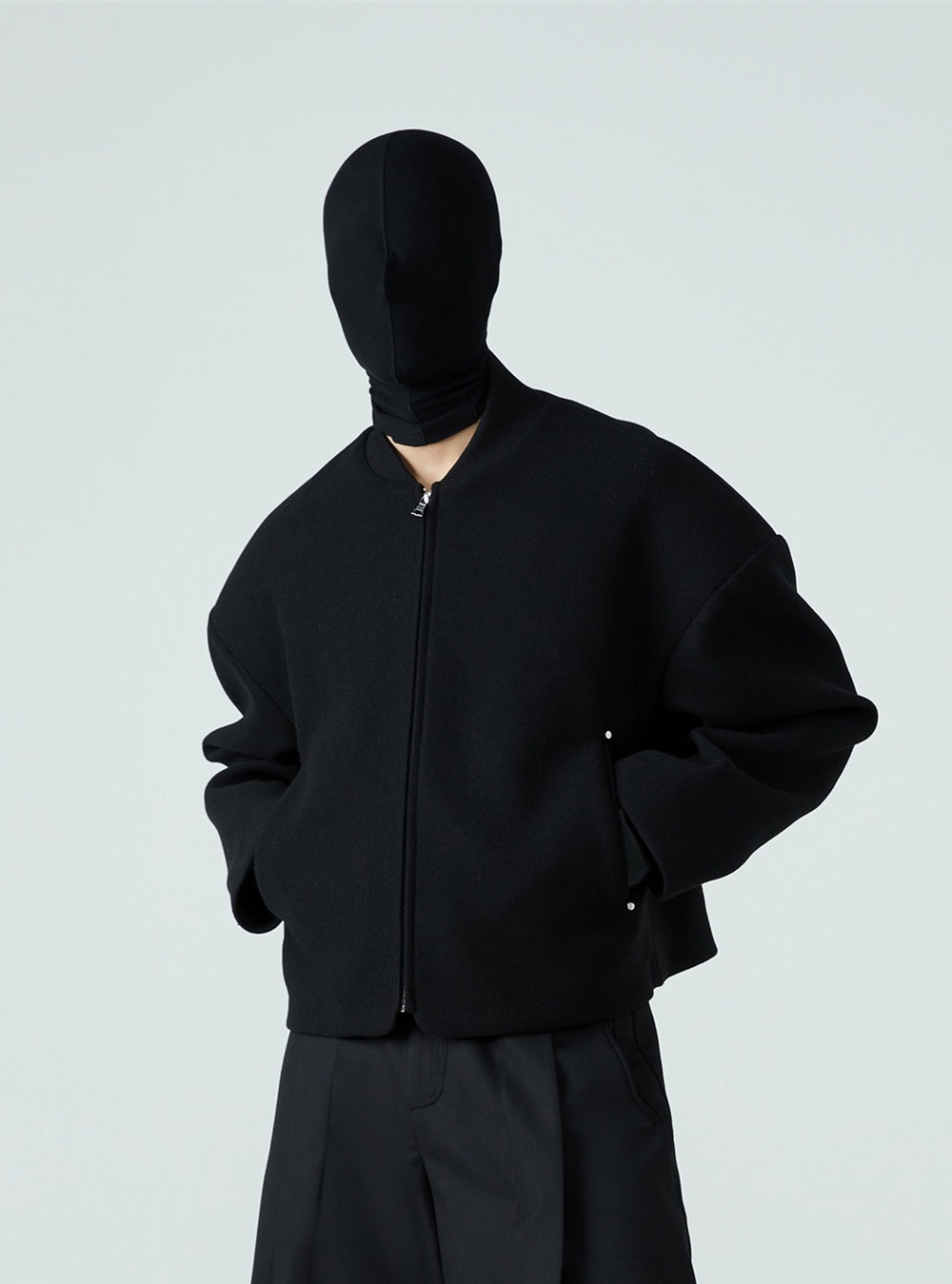 FRKM SCD] Oversized Black Wool Coat - 비엑세스