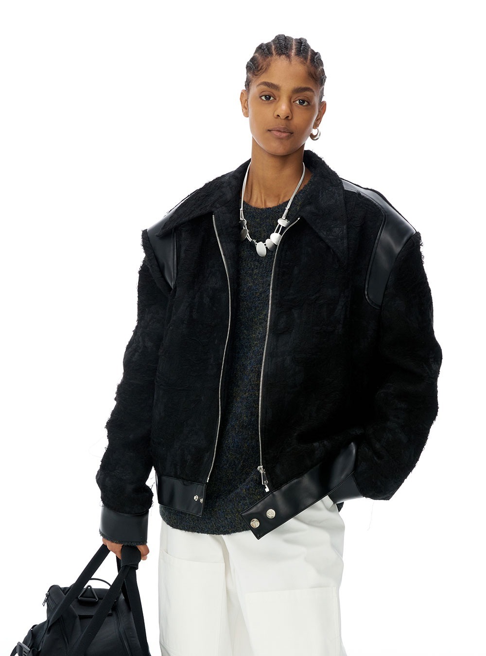 ANTERIOR LOVED×CasseSango] Retro Washing Denim Quilting