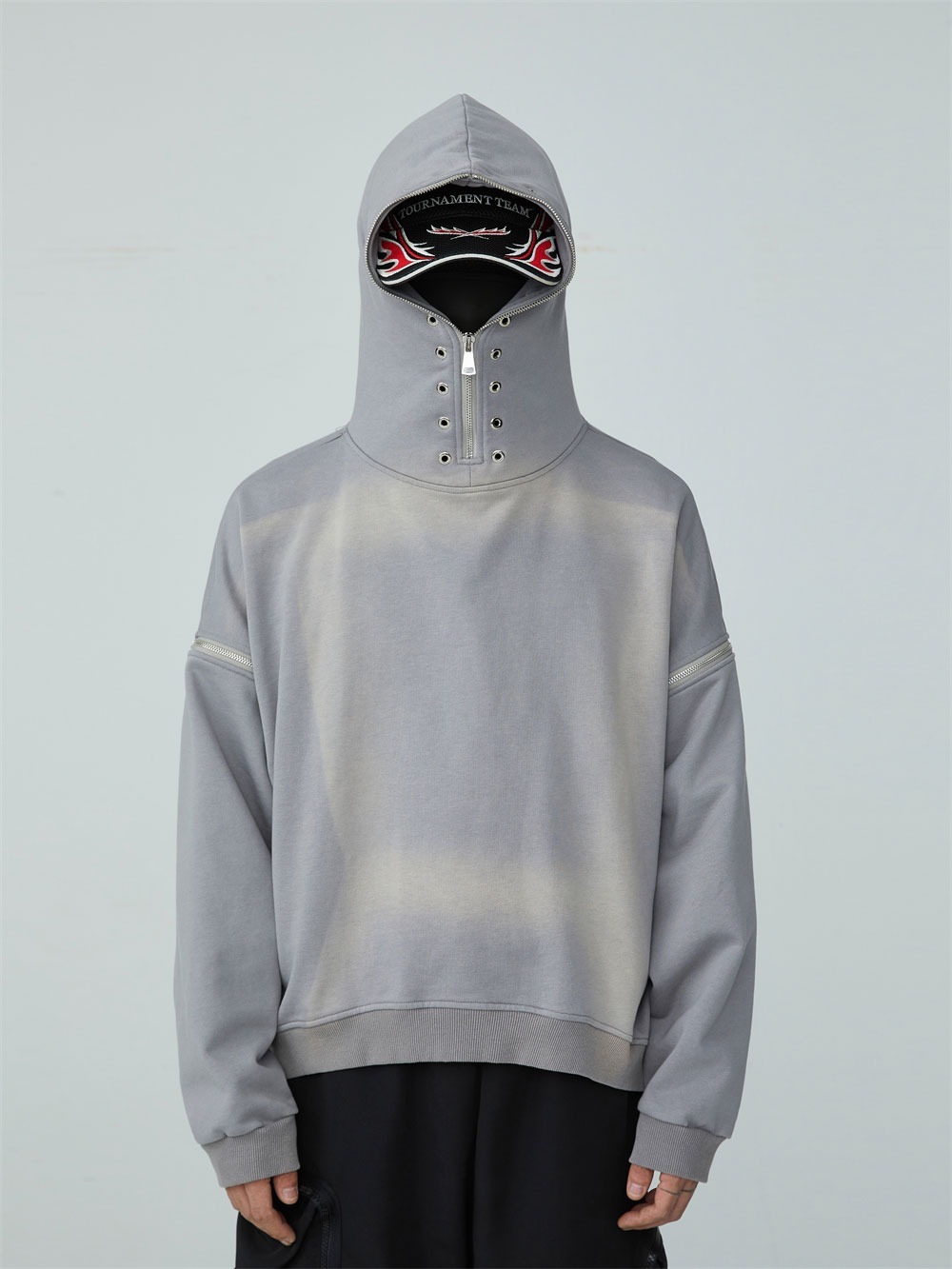 [FRKM SCD] cotton high-neck unisex sweatshirt