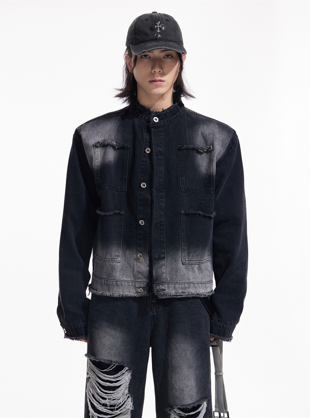 [PEOPLESTYLE] Unisex Casual Denim Jacket (2color)