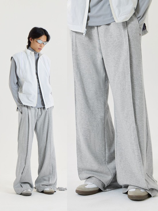 [CONP] Knotted Pleated Sweatpants