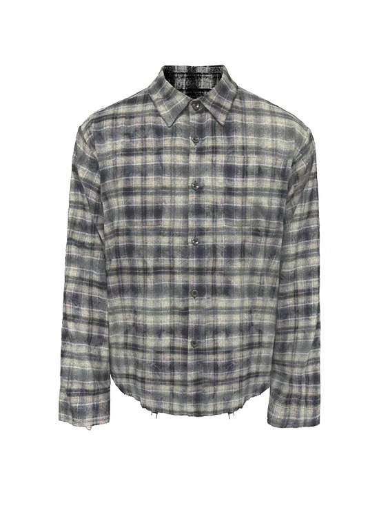 [JCAESAR] washed distressed faded shirt