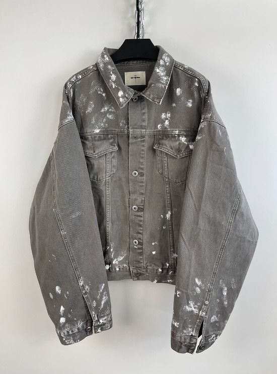 [HELL SYSTEM] WASHED DIRTY DENIM SHORT JACKET