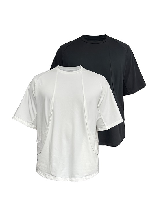 [JCAESAR] Hidden Flap Pocket T-Shirt (2color)