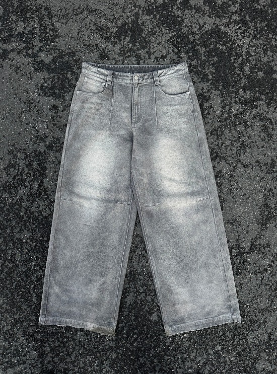 [INSGALE] Light Gray Baggy Jeans