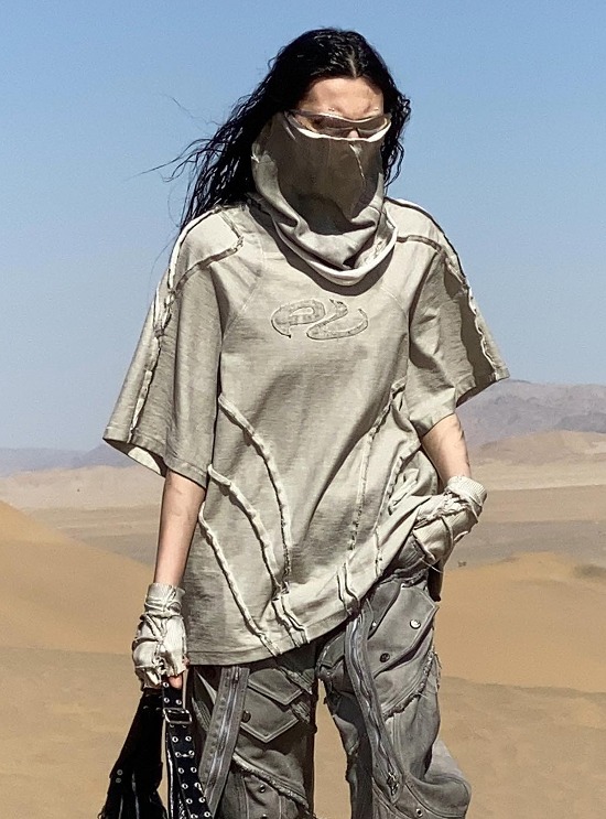 PERSONSOUL] SPLIT SLEEVE RACING TEE - BCAESAR