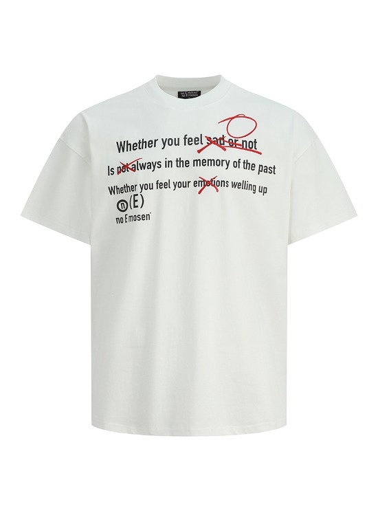 送料関税込 【NO E MOSEN】 No American Short-Sleeved T-Shirt no E mosen] No American Short-Sleeved T-Shirt - BCAESAR