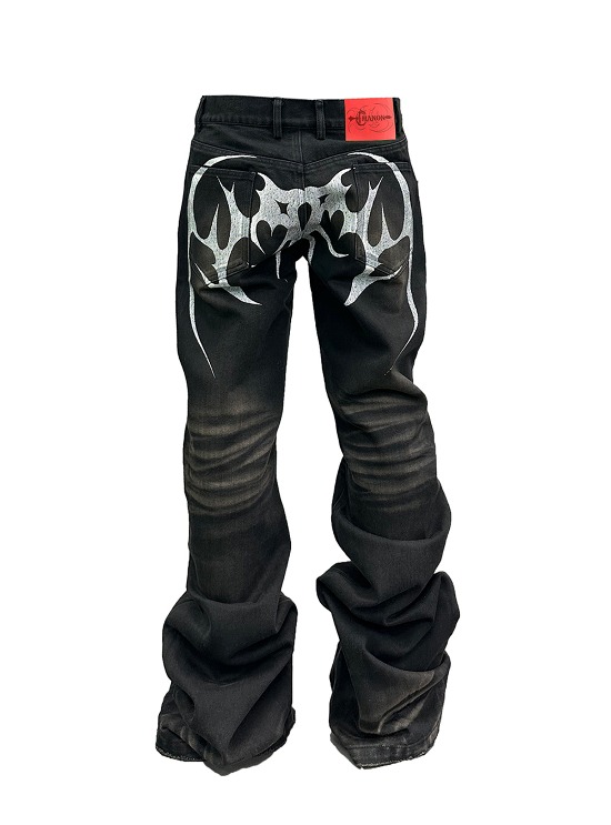 PCCVISION] Tribal Print Wide Pants - BCAESAR 