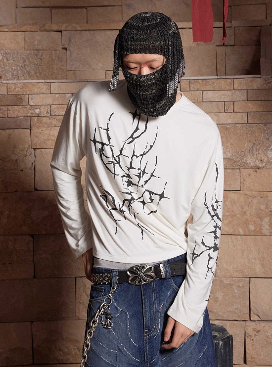DND4DES] Y2K Chain Denim Jeans - BCAESAR