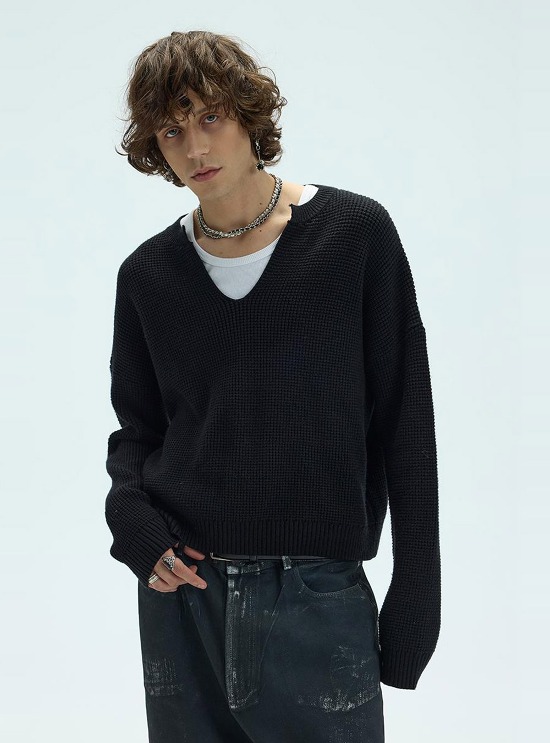 WHISTLEHUNTER] Two-Tone Detachable Fur Hoodie (2color) - BCAESAR