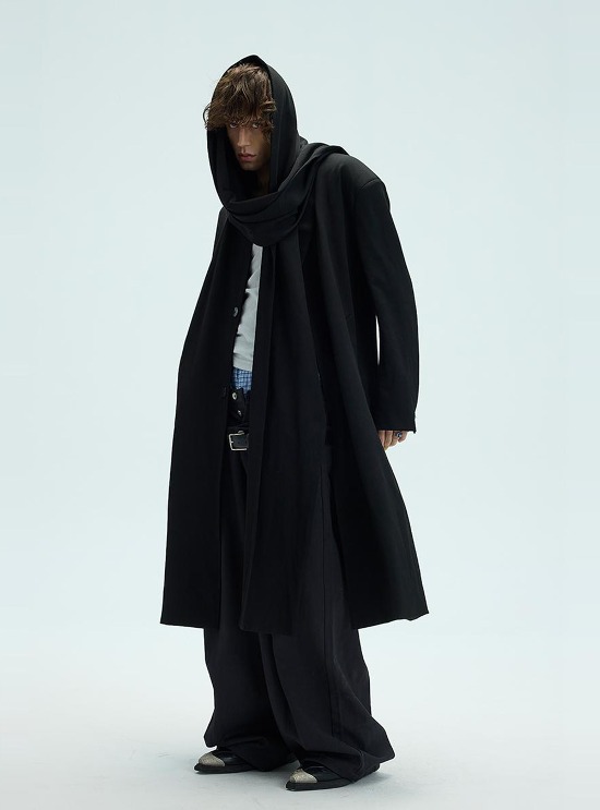WHISTLEHUNTER] Double Waist Relaxed Baggy Trousers - BCAESAR