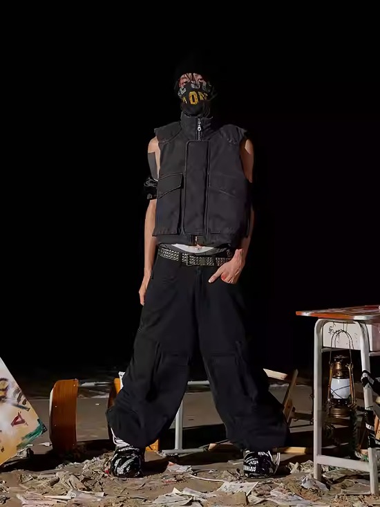 Avin Made] Distressed MA-1 Bomber Jacket - BCAESAR