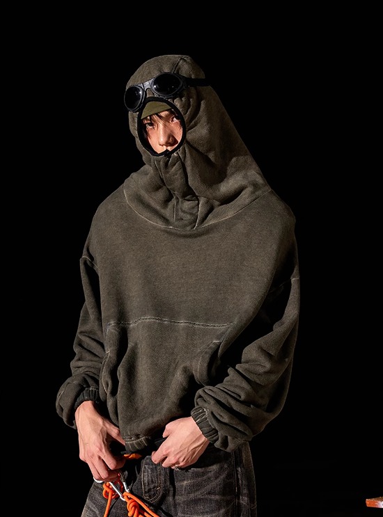 Avin Made] Distressed MA-1 Bomber Jacket - BCAESAR