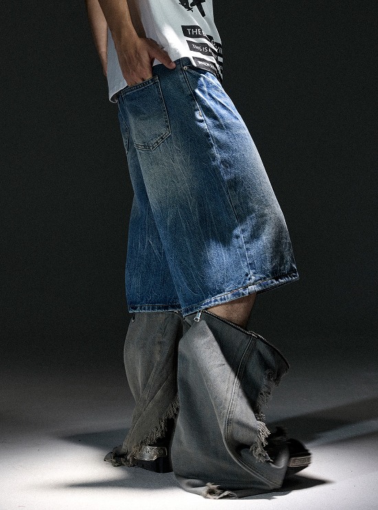 NOTHINGNESSWORLD] Layered Pocket Pants - BCAESAR