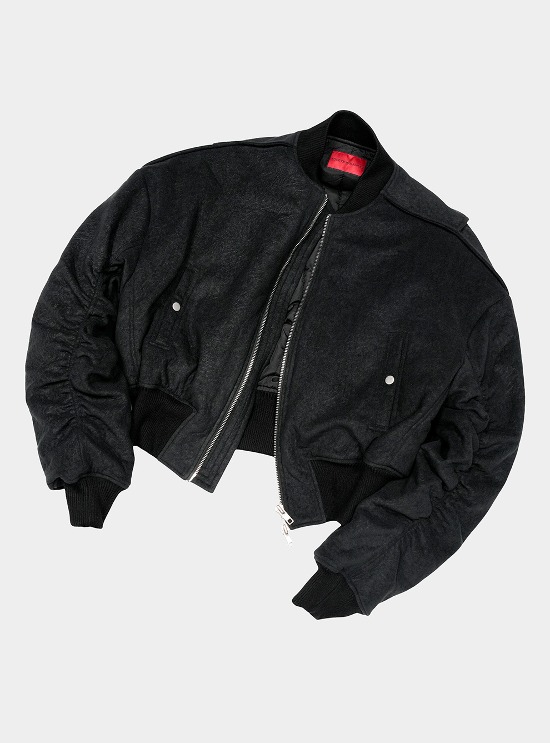EODUP] Dark Wash Denim Boxy Jacket - BCAESAR