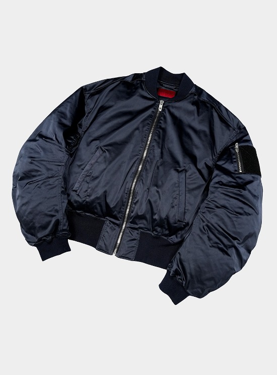EODUP] Dark Wash Denim Boxy Jacket - BCAESAR