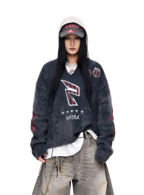 PEOPLESTYLE] Vintage Washed Grey Loose Denim Pants - BCAESAR