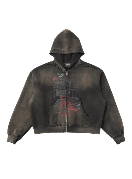 Destroyed Baggy Cotton Sweatpants - BCAESAR 