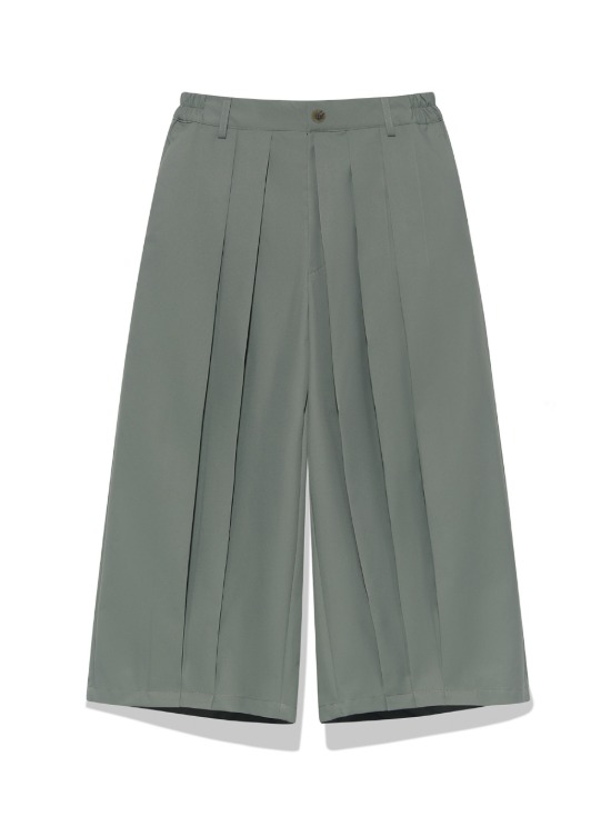 7440 37 1] Three-Layer Pleated Pants - BCAESAR