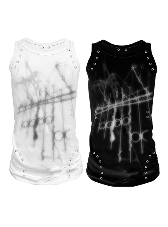 国内で当店のみ PAIKI - Triple Cross Gothic Graphic T-Shirt Triple Cross Gothic Graphic T-Shirt - BCAESAR