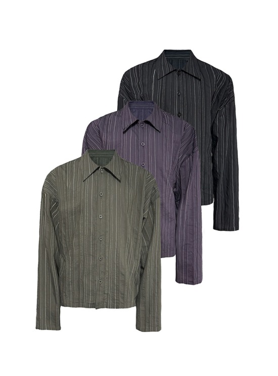 Black Checked Zipper-Jacket - BCAESAR