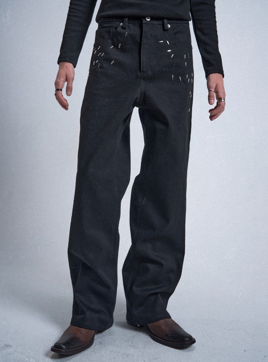 no E mosen] Ripple 3d Blue Jeans | BCAESAR