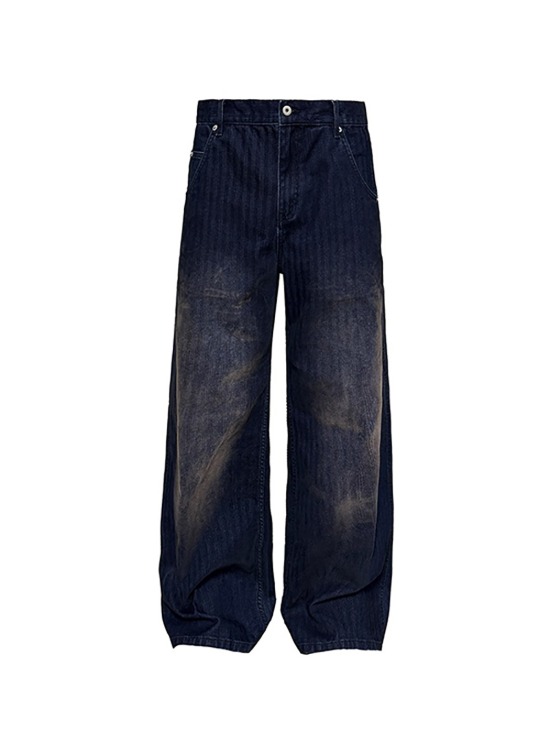 Jcaesarデニム　L JCAESAR] Original Denim Low-Crotch Tapered Pants - BCAESAR