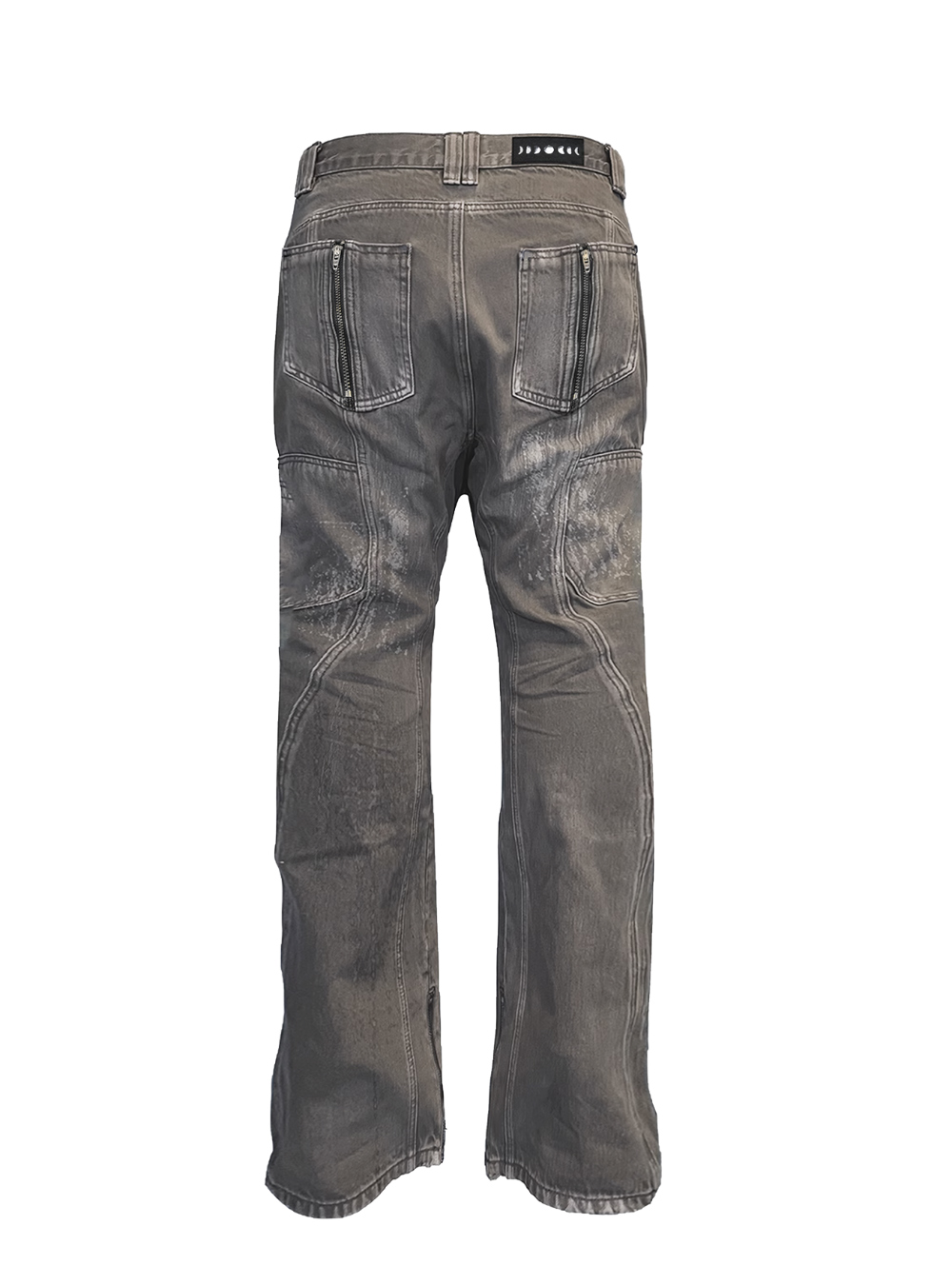 TecNine Group] Decorated Washed-out Heavy Duty Denim Pants - 430