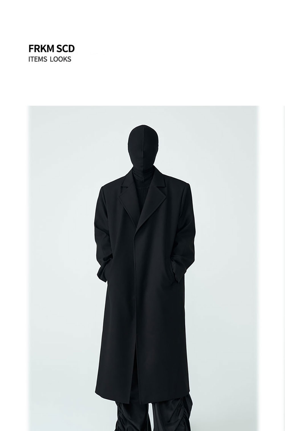 [FRKM SCD] Oversized Black Wool Coat - 비엑세스