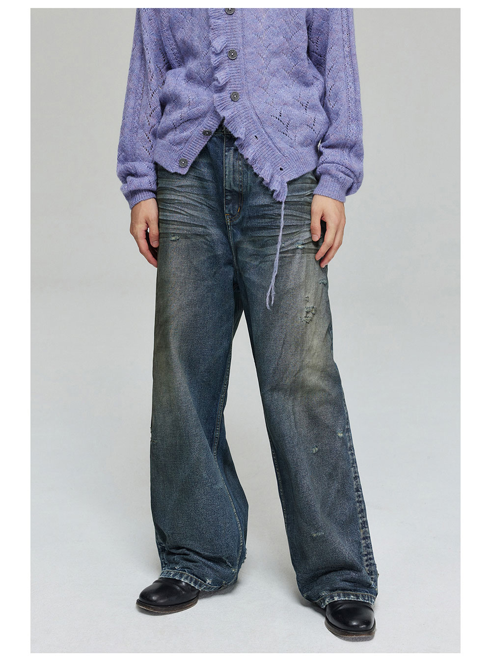 [WV PROJECT]★DIRTEEN WASHING DENIM PANTS WV project] Dirteen washing Denim Pants☆MJLP7674 (WV