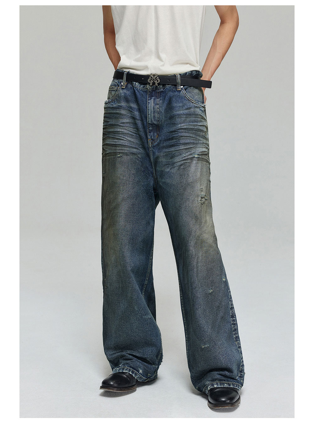 パンツ SIMPLE PROJECT VINTAGE WASH WIDE DENIM SIMPLE PROJECT VINTAGE WASH WIDE DENIM – Remold Lab