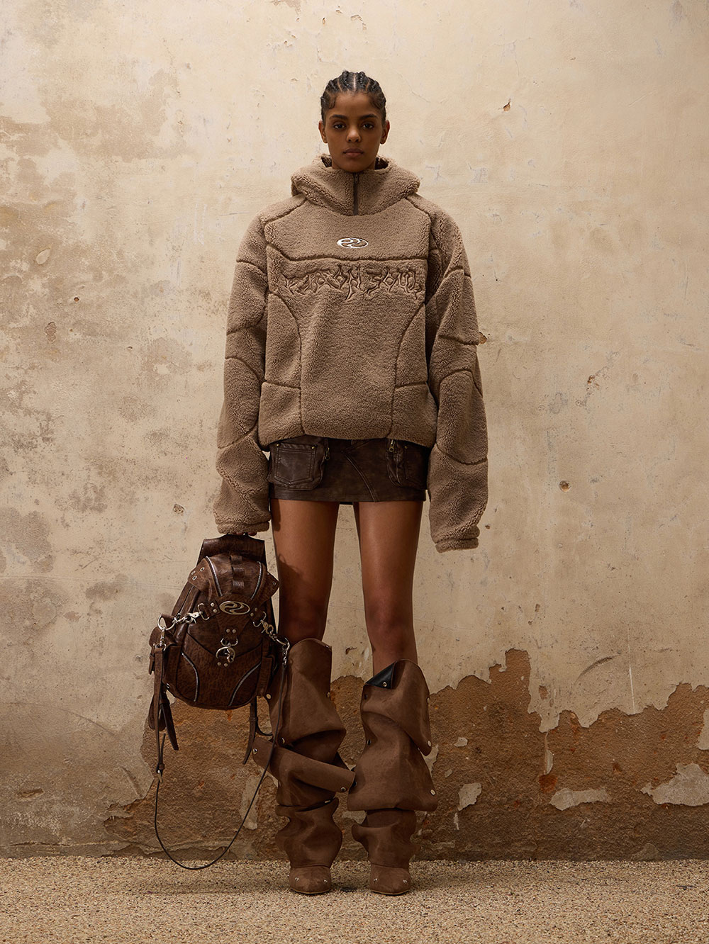 PERSONSOUL] Dirty Oversize Coat - BCAESAR