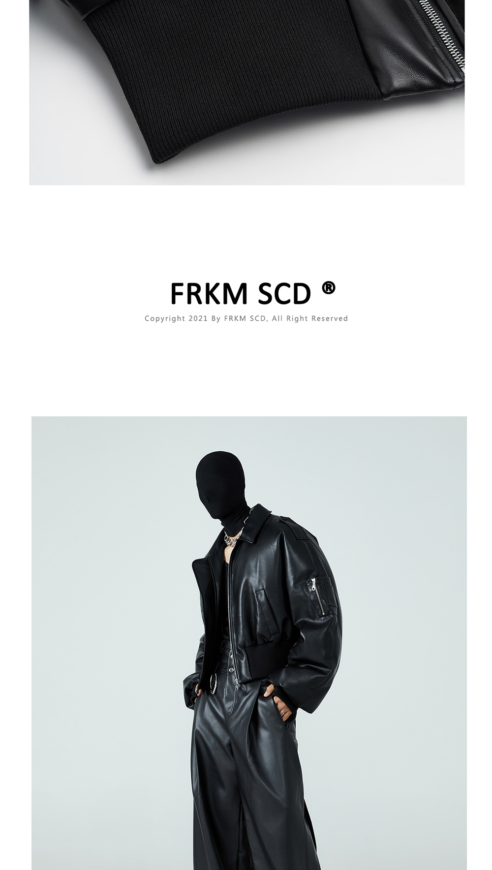 FRKM SCD] duck down PU leather jacket - 비엑세스