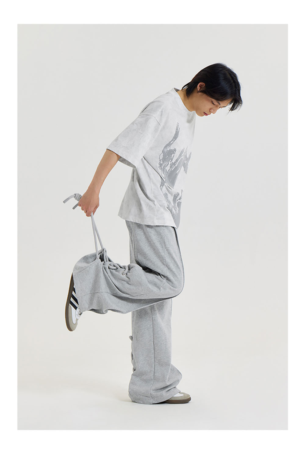 CONP] Knotted Pleated Sweatpants - BCAESAR