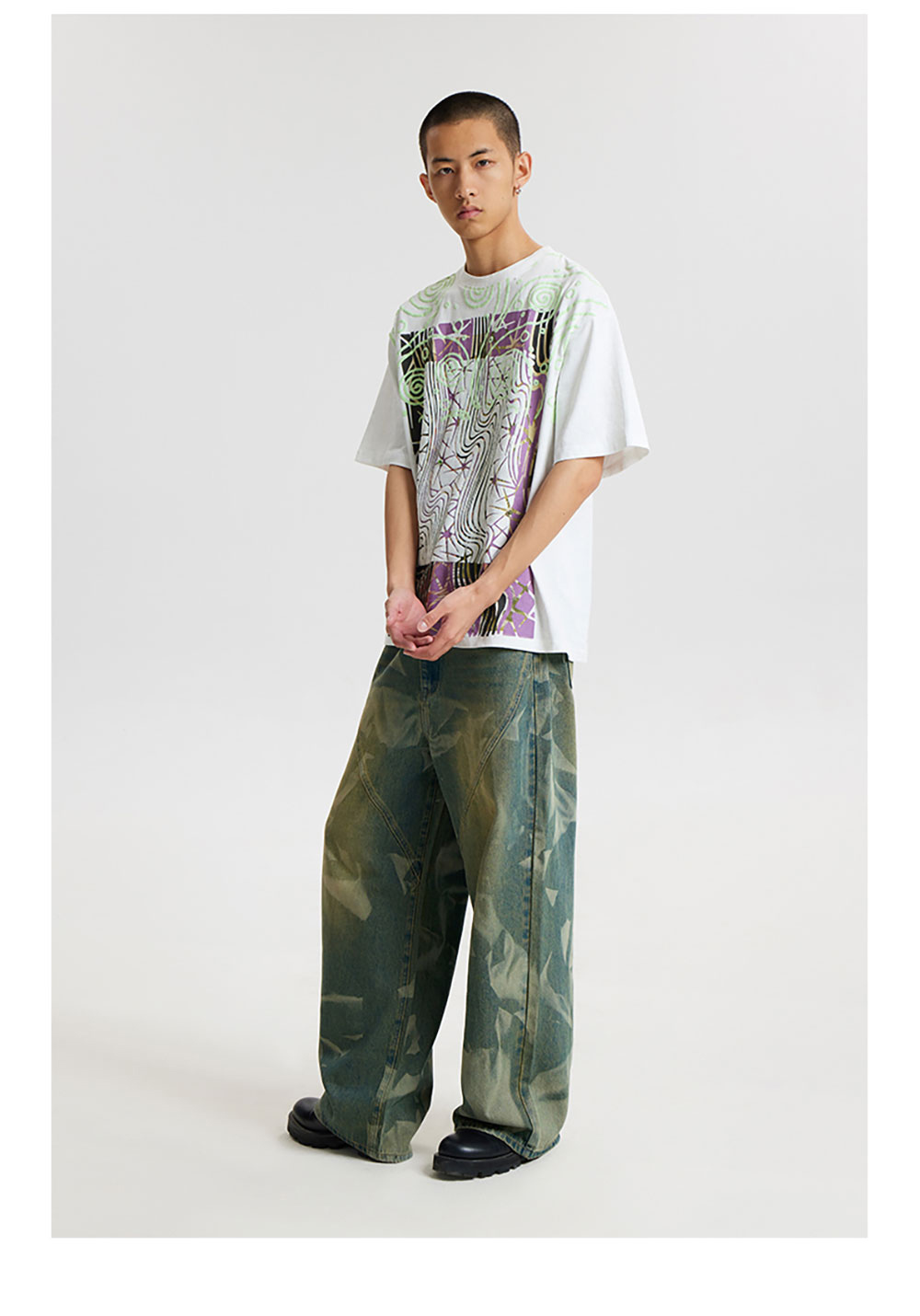 CONP] Burnout- Pattern Jeans - BCAESAR
