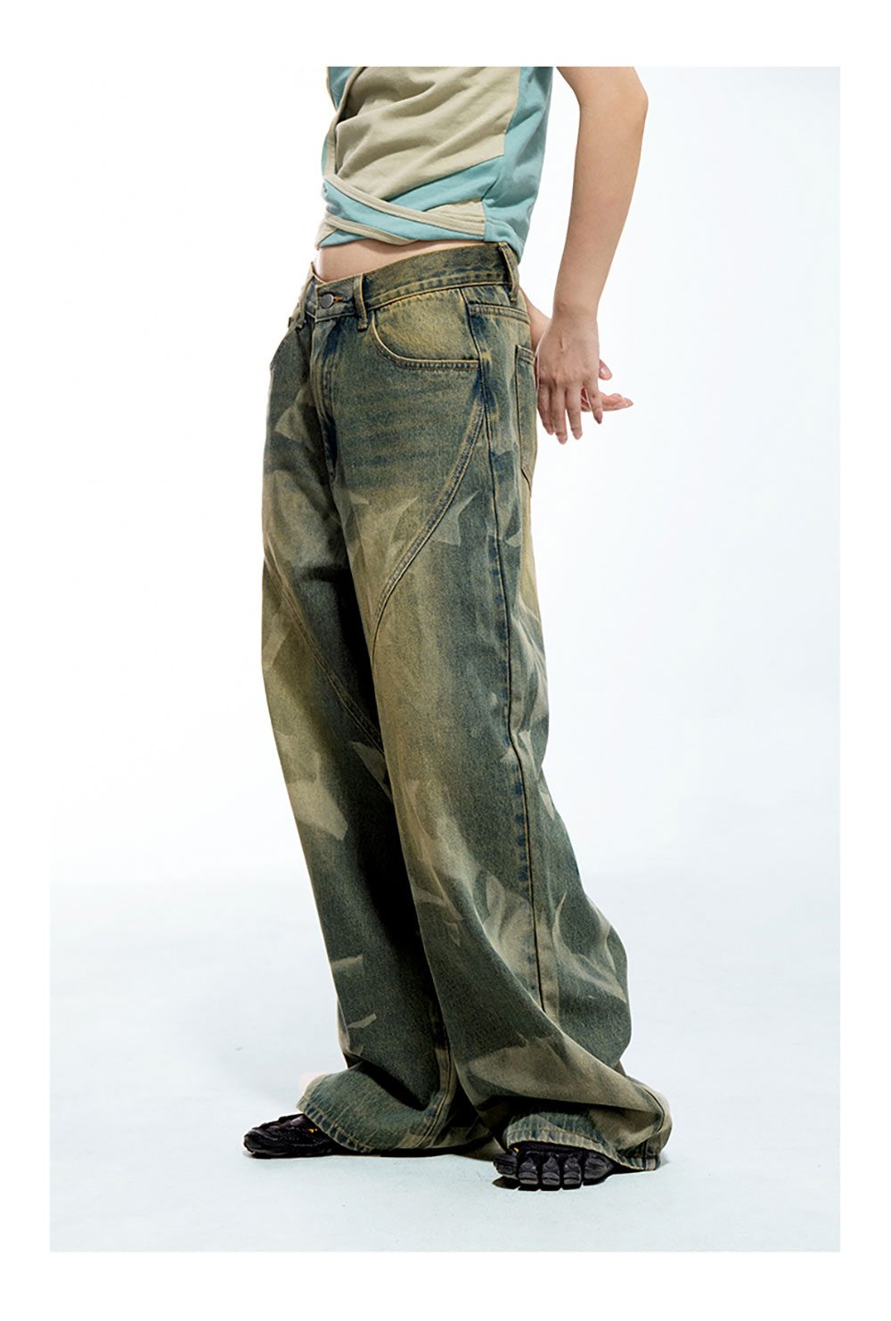 CONP] Burnout- Pattern Jeans - BCAESAR