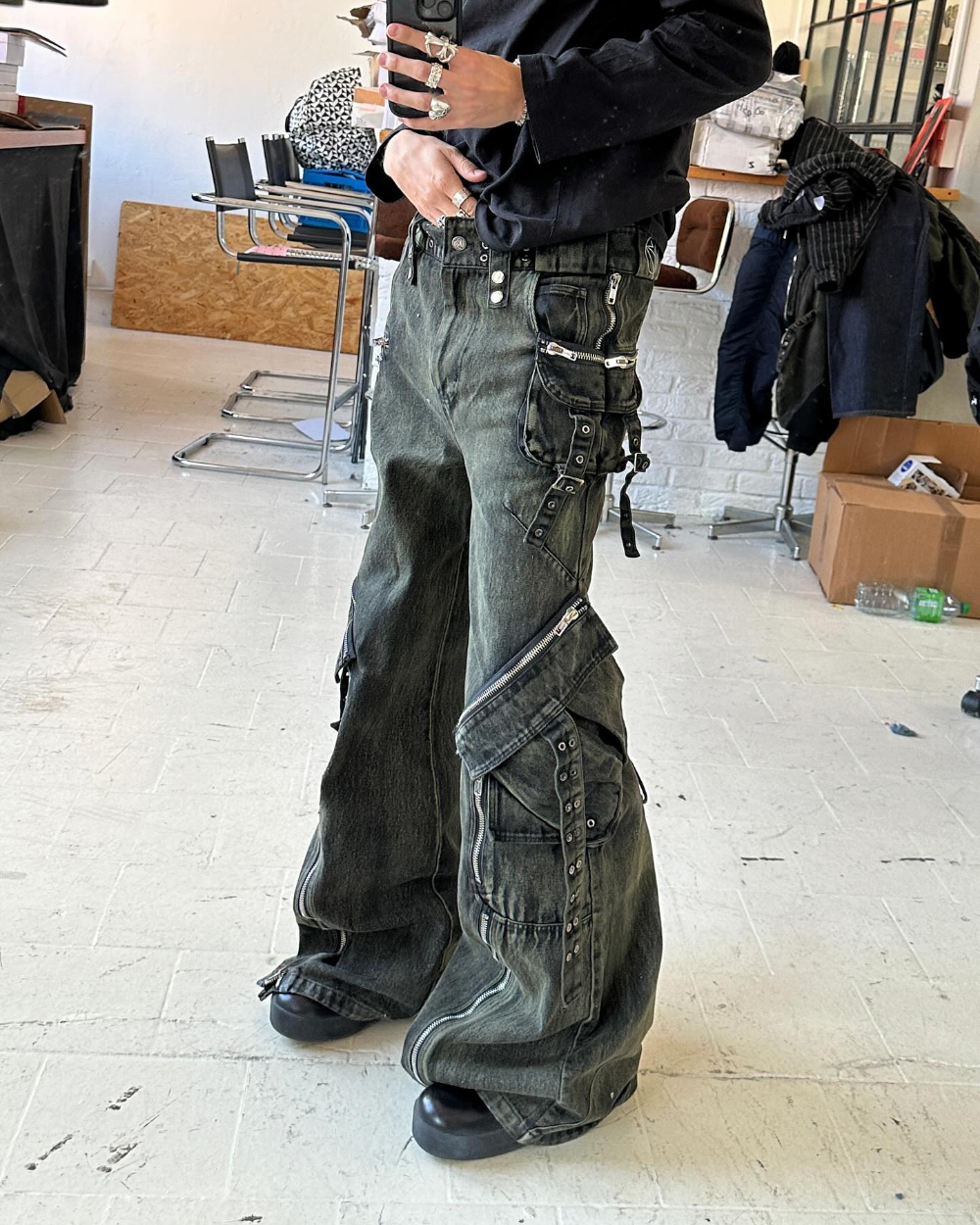 【NO/FAITH STUDIOS】Green Black Used Cargo 01fa9fc73ef498fa9573e209f7e436