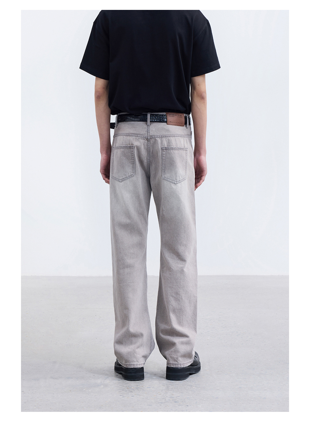 TERRAINCOGNITA] Lime Washed Straight Leg Pants - 430 ARCHIVE