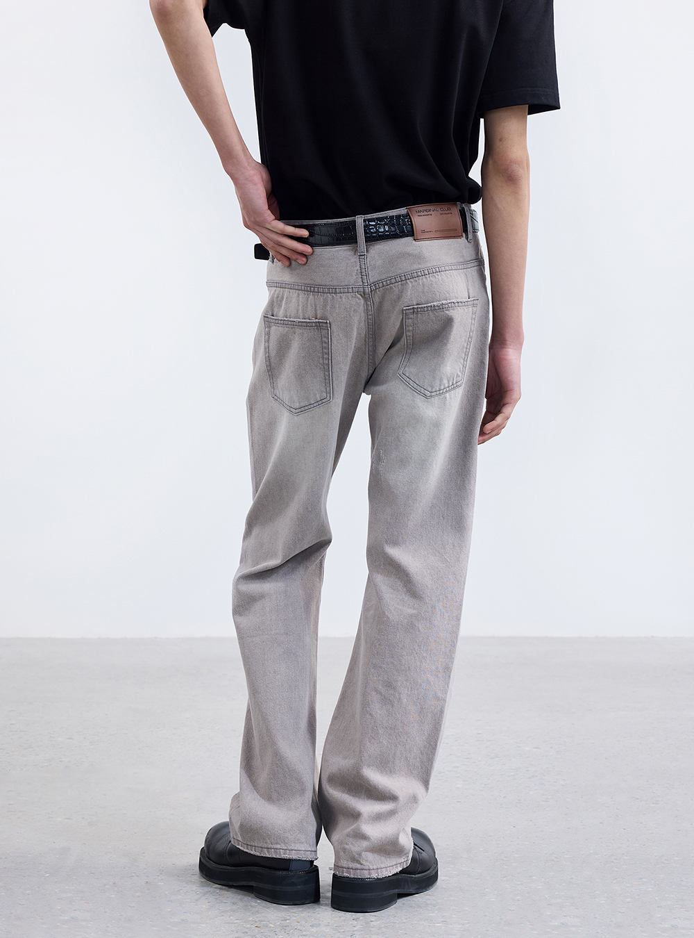 TERRAINCOGNITA] Lime Washed Straight Leg Pants - 430 ARCHIVE