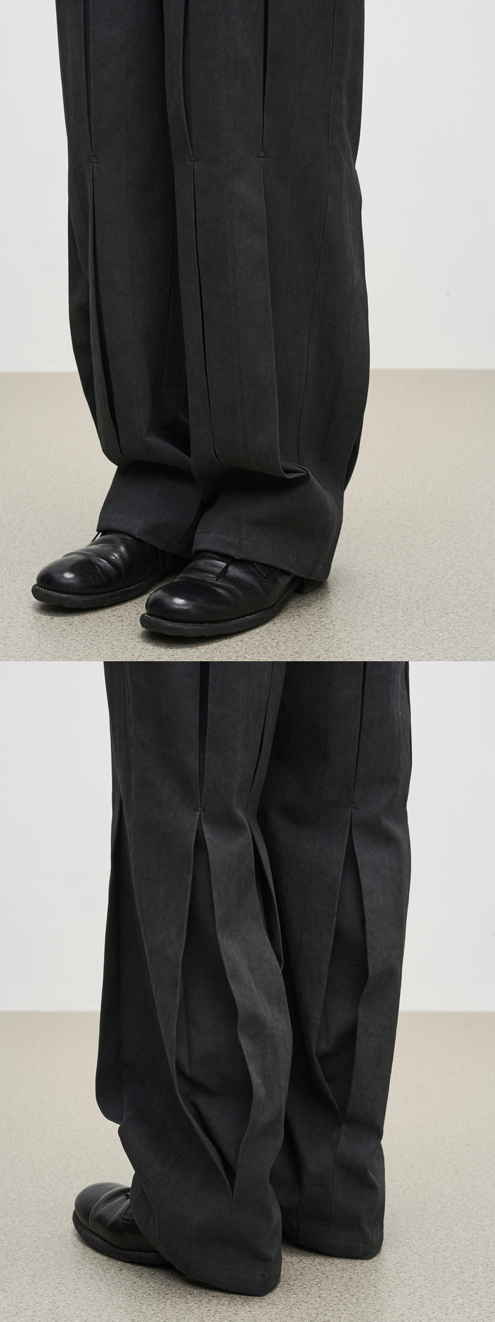 7440 37 1] Pleated Straight Casual Pants - BCAESAR