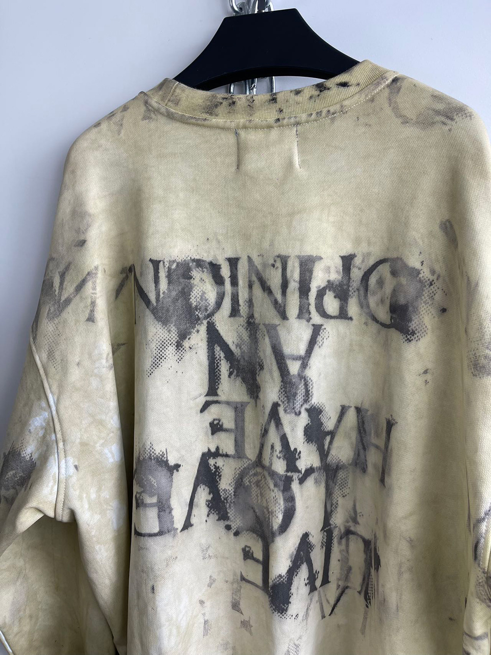 国内で当店のみ Hell System - TIE DYE PATTERN CLIP PRINT HELL SYSTEM] TIE DYE PATTERN CLIP PRINT SWEATSHIRT - BCAESAR