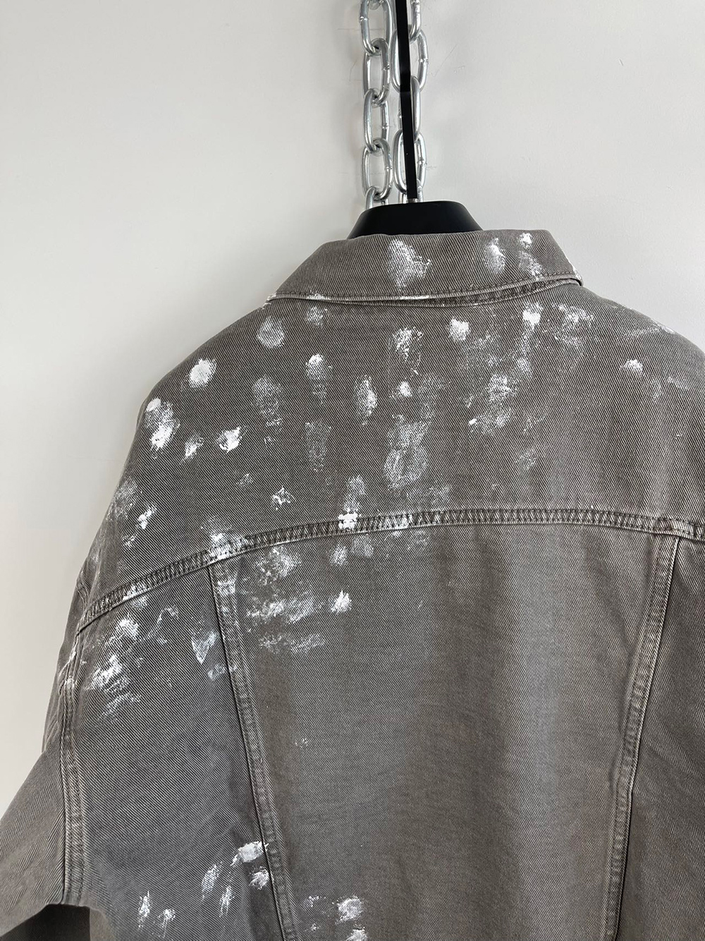 国内で当店のみ Hell System - WASHED DIRTY DENIM SHORT JACKET HELL SYSTEM] WASHED DIRTY DENIM SHORT JACKET - BCAESAR