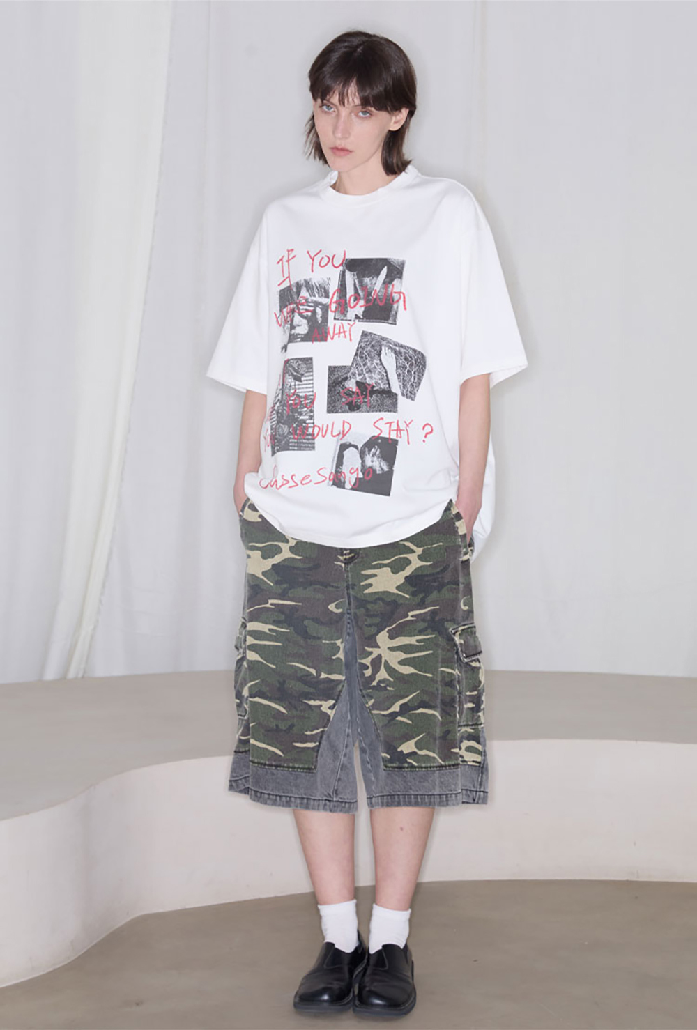 ANTERIOR LOVED x CasseSango 変形ジッパーワイドパンツ ANTERIOR 
