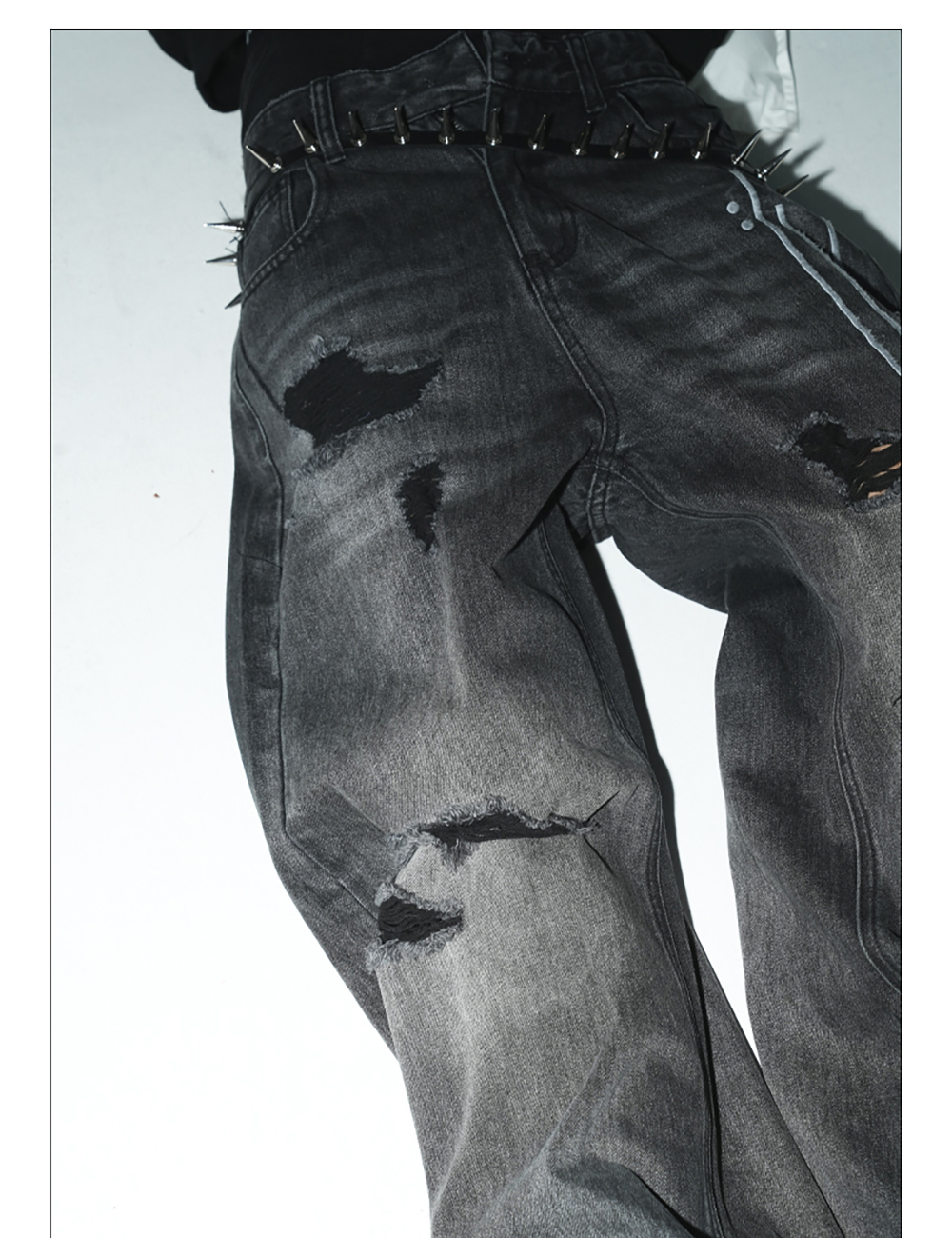 no E mosen] Ripple 3d Blue Jeans | BCAESAR