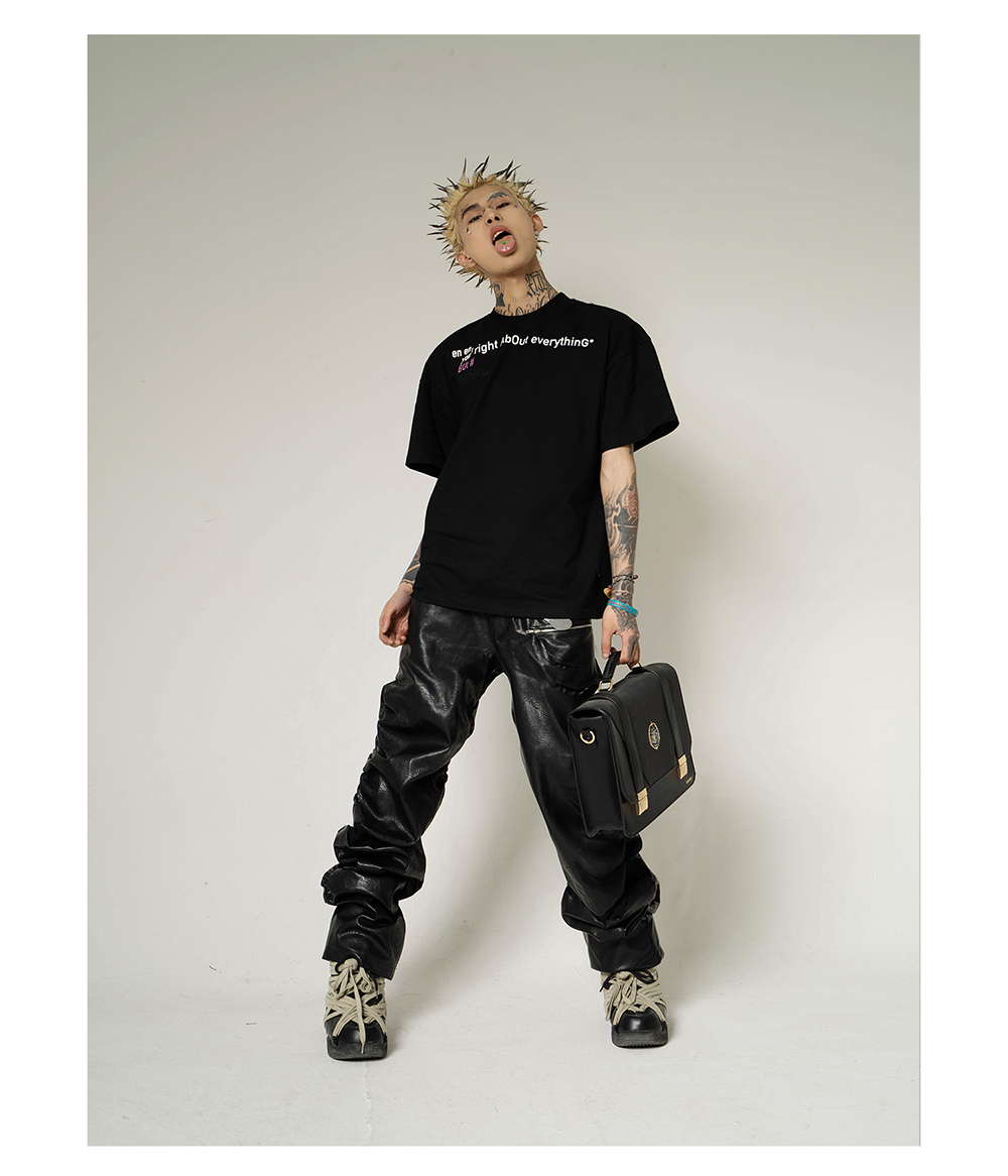 送料関税込 【NO E MOSEN】 No American Short-Sleeved T-Shirt no E mosen] No American Short-Sleeved T-Shirt - BCAESAR