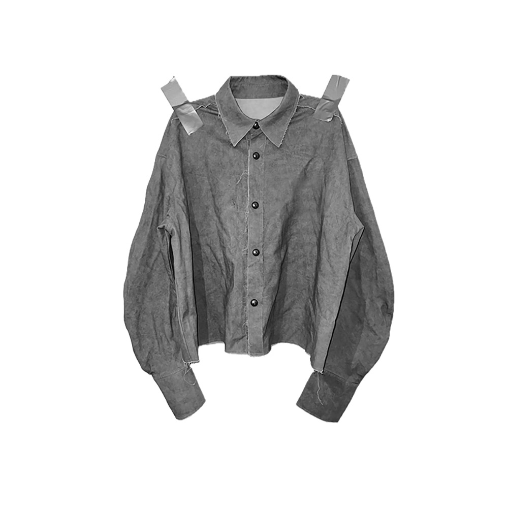 送料関税込 【NO E MOSEN】 printed long-sleeved shirt No E Mosen] printed long-sleeved shirt - BCAESAR
