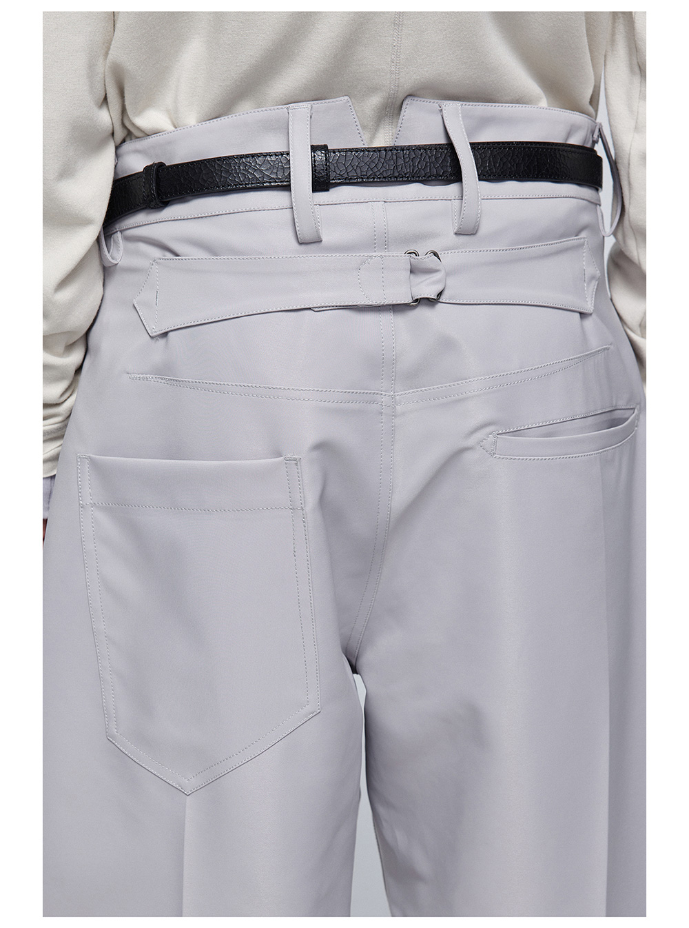 パンツ SIMPLE PROJECT LARGE FIT TROUSERS SIMPLE PROJECT] Pleated Straight Leg Pants (3color) - BCAESAR